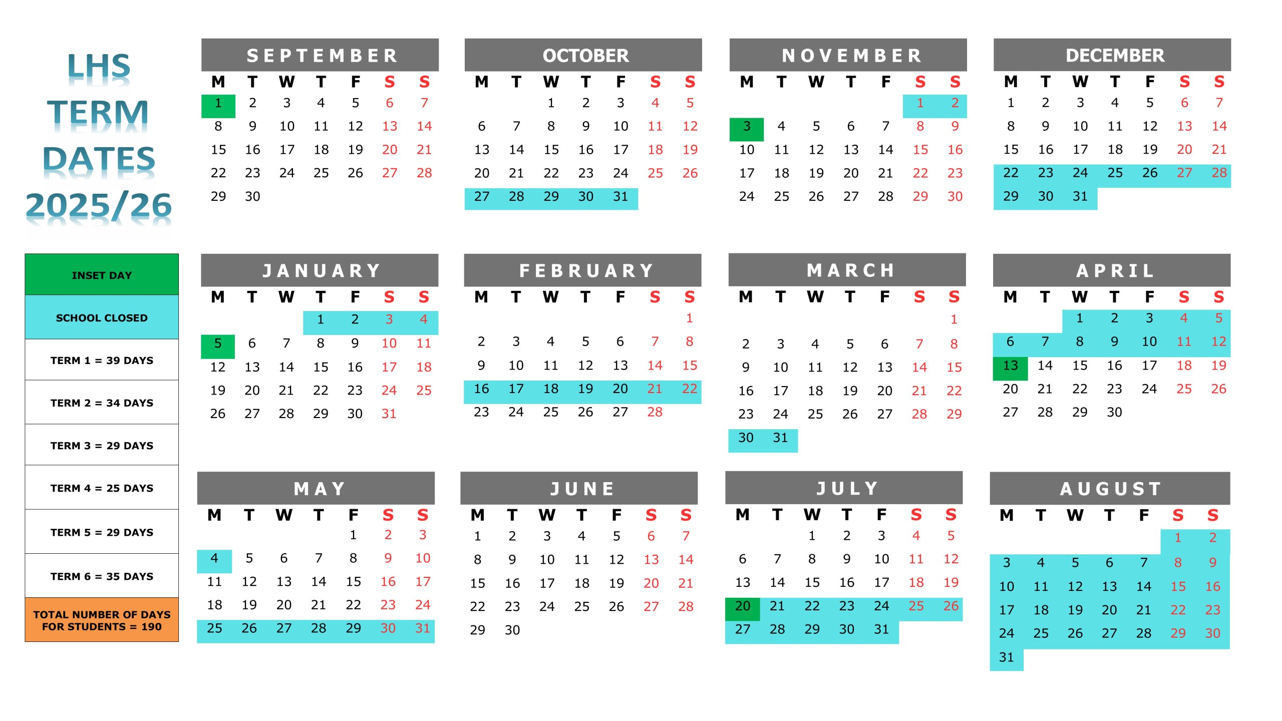 LHS Calendar 25 26